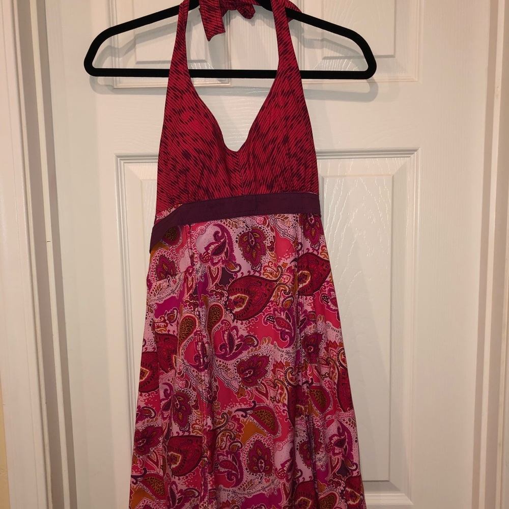 Pink Athleta halter sun dress, sz 4
